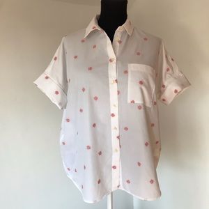 Madewell Oversized Button Up Daisy Shirt Size S
